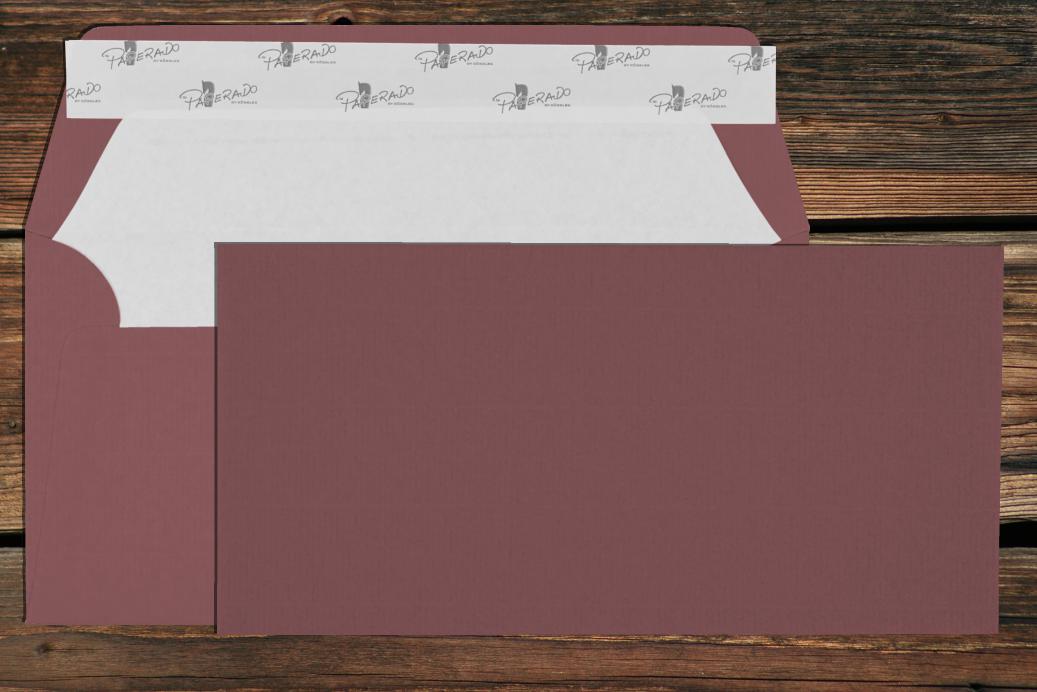 Briefhüllen mit Seidenfutter DL 110x220 mm Haftklebend Hortensia gerippt 100 g/qm